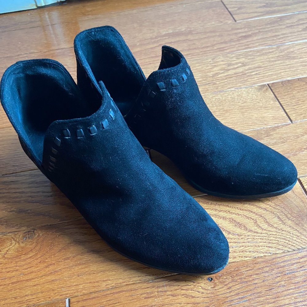 Black Suede Booties